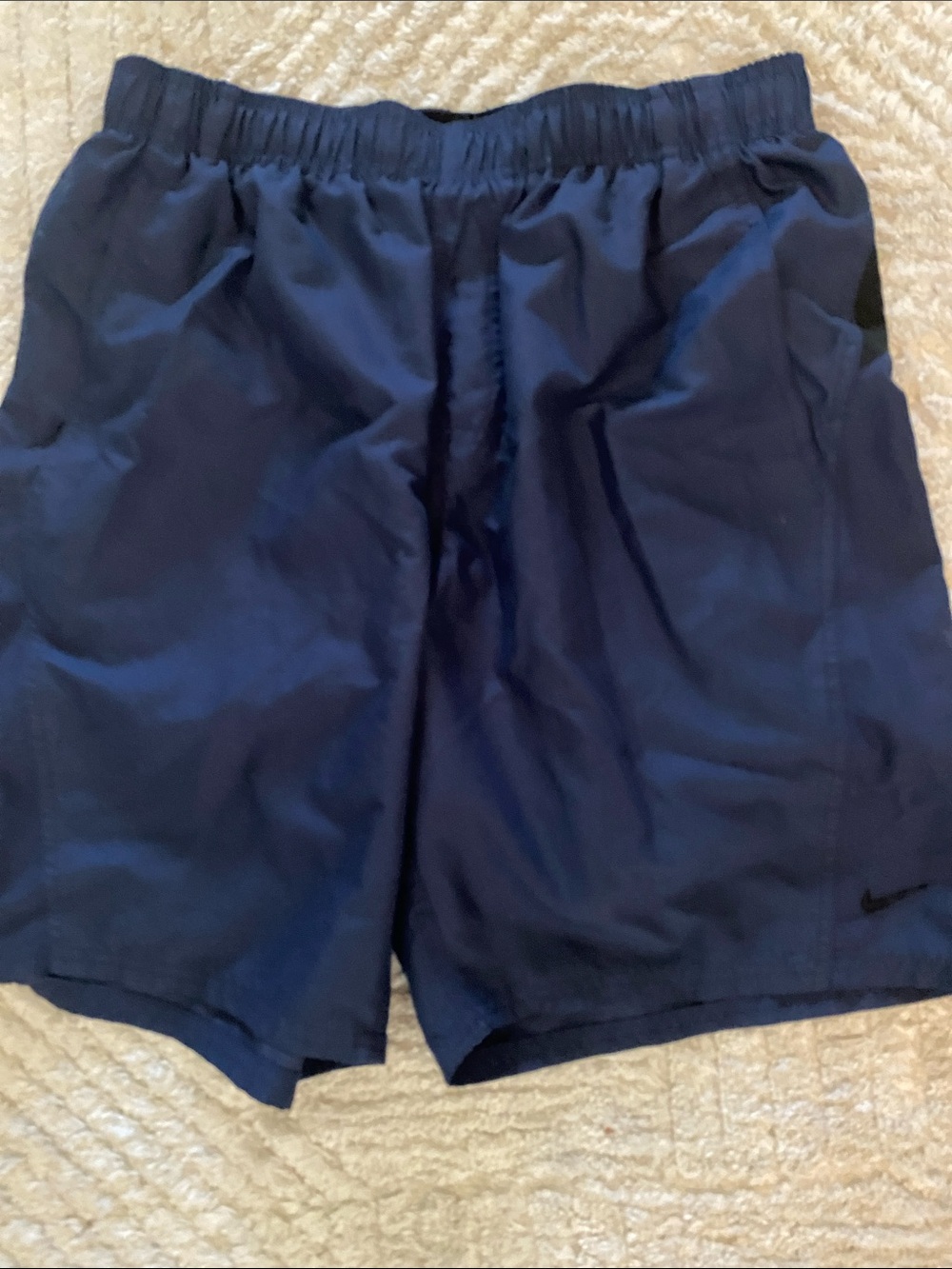 Nike Navy Blue Men's Athletic Swim Trunks